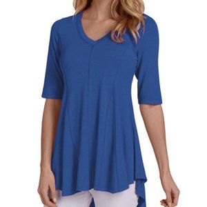 Blue Half Sleeve Top